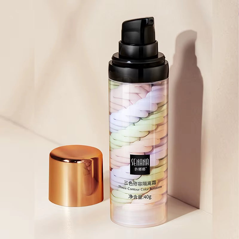 Illuminate Your Beauty with Our Three Color Press Release Cream Concealer - The Ultimate Makeup Facial Base for a Radiant Glow