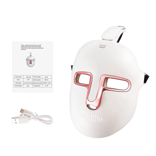 Transform Your Skin with the Wireless 7-Color LED Facial Mask: Rejuvenate, Repair, and Renew!