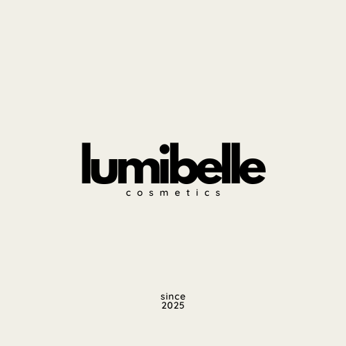 Lumibelle cosmetics logo on a light gray background